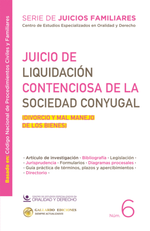 JUICIO DE LIQUIDACION CONTENCIOSA DE LA SOCIEDAD CONYUGAL