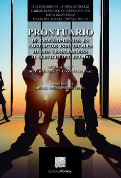 PRONTUARIO DE PROCEDIMIENTOS EN CONFLICTOS INDIVIDUALES DE LOS TRABAJADORES AL SERVICIO DEL ESTADO