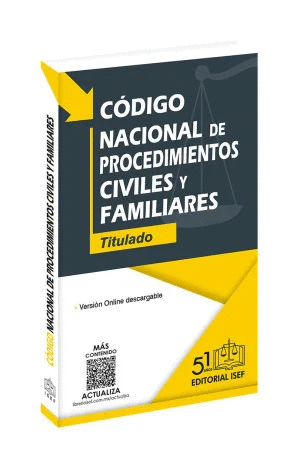 CODIGO NACIONAL DE PROCEDIMIENTOS CIVILES Y FAMILIARES 2025 TITULADO