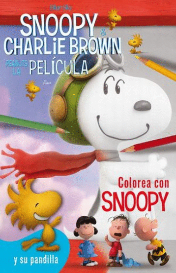 SNOOPY Y CHARLIE BROWN COLOREA CON SNOOPY Y SU PANDILLA