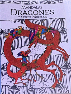 DRAGONES Y SERES MAGICOS MANDALAS