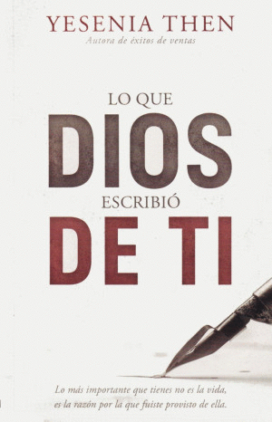 LO QUE DIOS ESCRIBIO DE TI